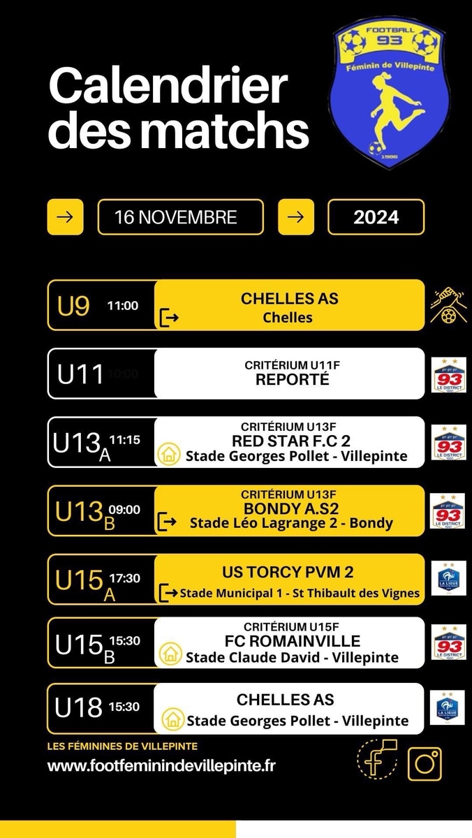 Programme du 16 novembre 2024