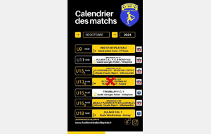 Programme du week-end - 5 octobre 2024