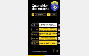 Programme du samedi 11 janvier 2025