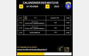 Programme du samedi 1 février 