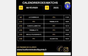 Programme du samedi 8 février 